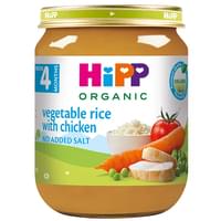 Пюре овочево-м'ясне дитяче Хіпп Рагу овочеве з рисом та куркою з 4 місяців 125 г