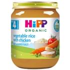 Пюре овочево-м'ясне дитяче Хіпп Рагу овочеве з рисом та куркою з 4 місяців 125 г