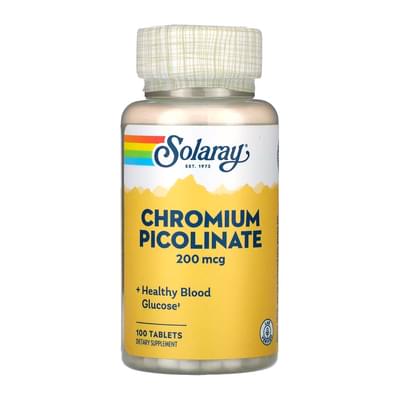 Solaray Хрома пиколинат Chromium Picolinate 200 mcg таблетки №100