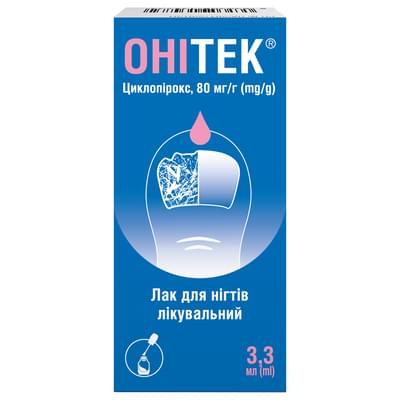 Онитек лак для ногтей лечебный 80 мг/г по 3,3 мл (флакон)