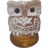 Світильник соляний Філін-2 на пні 1,2 кг висота 14 см