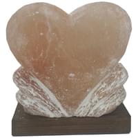 Світильник соляний Серце пряме висота 14 см