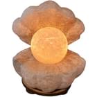 Светильник соляной Ракушка с жемчугом 3-4 кг высота 19 см