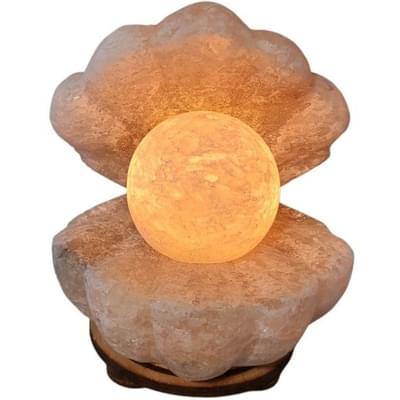 Світильник соляний Мушля з перлиною 3-4 кг висота 19 см