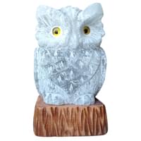 Світильник соляний Сова на пні 1,2 кг висота 14 см