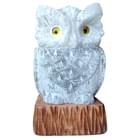 Светильник соляной Сова на пне 1,2 кг высота 14 см