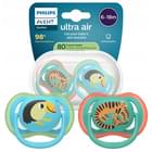 Пустышка силиконовая Avent SCF 087/11 Ultra air 6-18 месяцев 2 шт.