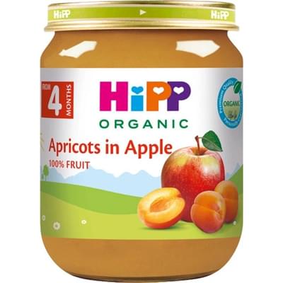 Пюре фруктовое детское Hipp Абрикос и яблоко 125 г