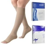 Гольфы компрессионные Belsana Classic E класс компрессии 1 с открытым носком размер 5 бежевые