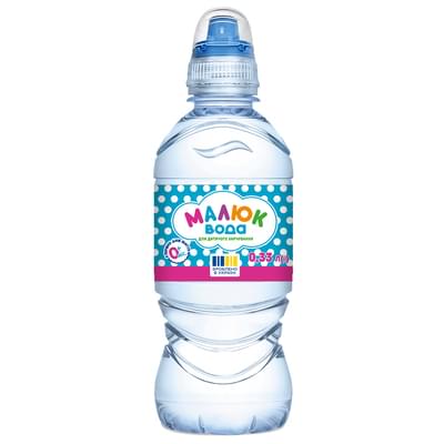 Вода питьевая Малюк для детского питания спорт-лок 0,33 л