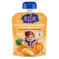 Пюре овощное Elfik Magic Картофель, тыква, морковка с 6-ти месяцев 80 г