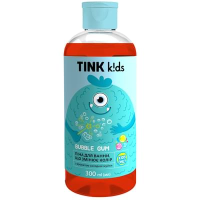 Піна для ванни дитячаTink Kids Bubble Gum змінює колір 300 мл