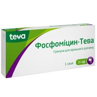 Фосфоміцин-Тева гранули д/орал. розчину 3 г по 8 г (саше)
