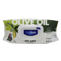 Серветки вологі Deep Fresh Green Nature Olive Oil/Green Tea з клапаном 120 шт.