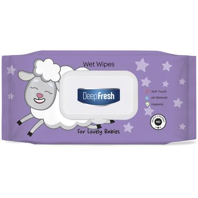 Серветки вологі Deep Fresh Lovely Babies Little Lamb для дітей з клапаном 120 шт.