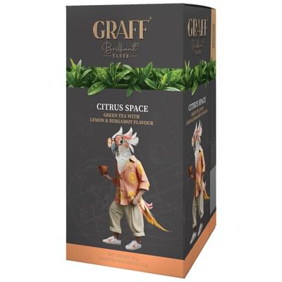 Чай зеленый Graff Citrus Space Цитрусовый космос в фильтр-пакетах по 1,5 г 20 шт.