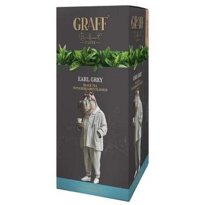 Чай черный байховый Graff Earl Grey Ерлгрей с ароматом бергамота в фильтр-пакетах по 1,8 г 20 шт.