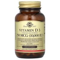 Solgar Витамин Д3 капсулы желатиновые по 10000 МЕ №120