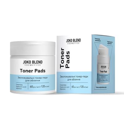Тонер-педи для обличчя Joko Blend з керамідами та гіалуроновою кислотою 60 шт.