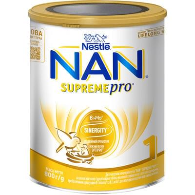 Смесь сухая молочная NAN 1 Supreme с рождения 800 г