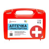 Аптечка медицинская транспортная Poputchik для оказания первой медицинской помощи в легковых и грузовых автомобилях согласноТУ (50-003-П) новый футляр