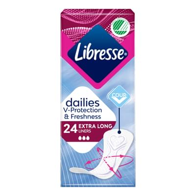 Прокладки щоденні Libresse Daily Fresh Extra Long 24 шт.