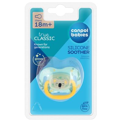 Пустышка силиконовая Canpol 34/935 Exotic Animals круглая с 18-ти месяцев