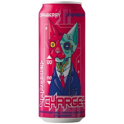 Напій безалкогольний Charge+ Журавлина енергетична середньогазована 330 мл