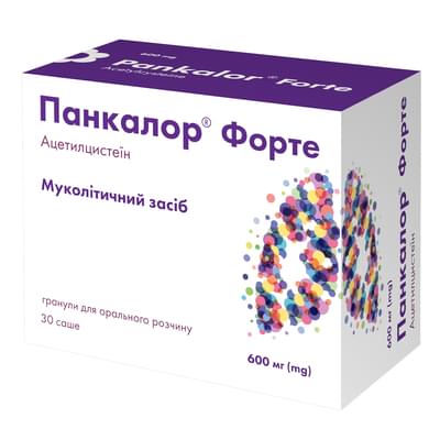 Панкалор Форте гранули орал. по 600 мг по 3 г №30 (саше)