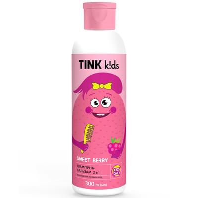 Шампунь-бальзам дитячий 2 в 1 Tink Kids Sweet Berry 300 мл