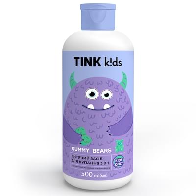 Засіб для купання дитячий Tink Kids Gummy Bears 3 в 1 500 мл
