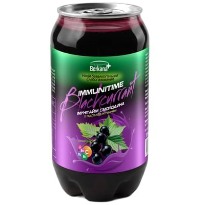 Напиток безалкогольный Immunitime Смородина слабогазированный 330 мл