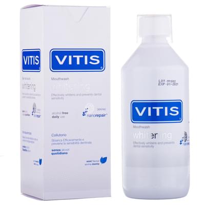 Ополіскувач для ротової порожнини Vitis Whitening відбілюючий 500 мл