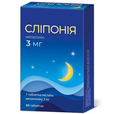 Сліпонія таблетки по 3 мг упаковка 30 шт