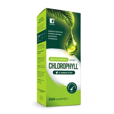 Хлорофіл зі смаком м'яти розчин орал. по 500 мл (флакон)