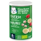 Снеки Gerber Organic Пшеничные с бананами и малиной с 8-ми месяцев 35 г