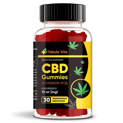 Желейка CBD Tabula Vita со вкусом ягод пастилки жев. №30 (флакон)