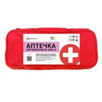 Аптечка медична автомобільна Poputchik АМА-2 для укомплектування автомобілів, мікроавтобусів за ДСТУ 3961-2000 (02-077-М) м'який футляр
