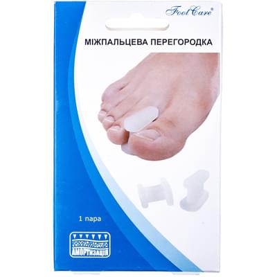 Перегородка силиконовая Foot Care SA-9012 межпальцевая размер универсальный
