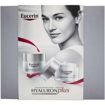 Набір для обличчя Eucerin Hyaluron-Filler День та ніч крем денний SPF 30 50 мл + крем нічний 50 мл