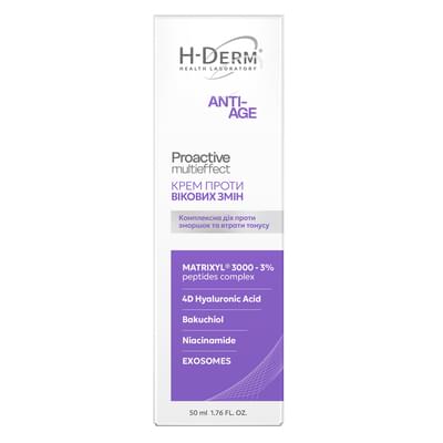 Крем для обличчя H-Derm Health Derm Laboratory Anti-Age Proactive multieffect проти вікових змін 50 мл