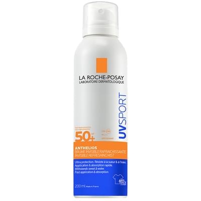 Спрей-міст для обличчя та тіла La Roche-Posay Антеліос UV SPORT сонцезахисний невидимий освіжаючий від UVB та UVA променів SPF 50+ 200 мл