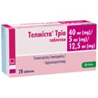 Телмиста Трио таблетки 40 мг / 5 мг / 12,5 мг №28 (4 блистера х 7 таблеток)