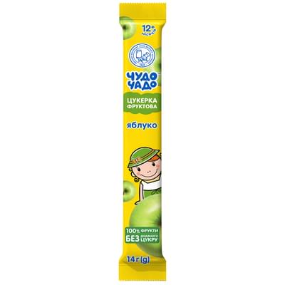 Конфета фруктовая Чудо-Чадо Яблоко натуральная без сахара с 12-ти месяцев 14 г