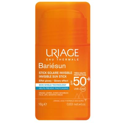 Стік сонцезахисний Uriage Бар'єсан SPF 50+ для обличчя, тіла, губ і особливо чутливих ділянок шкіри прозорий 18 г