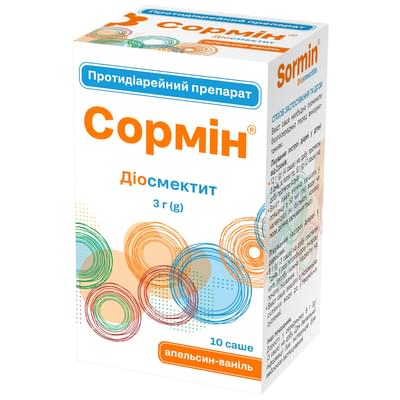 Сормин порошок д/орал. суспензии по 3 г по 3,72 г №10 (саше)