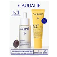 Набор Caudalie Vinoperfect сыворотка для коррекции цвета лица 30 мл + легкий солнцезащитный крем SPF 50+ 20 мл