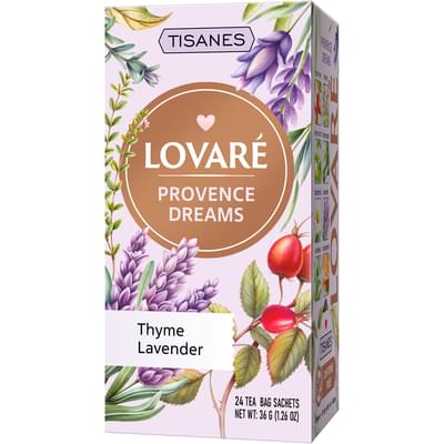 Бленд чая трав'яний та плодовий з квітами LOVARE (Ловаре) Provence Dreams в фільтр-пакетах по 1,5 г 24 шт