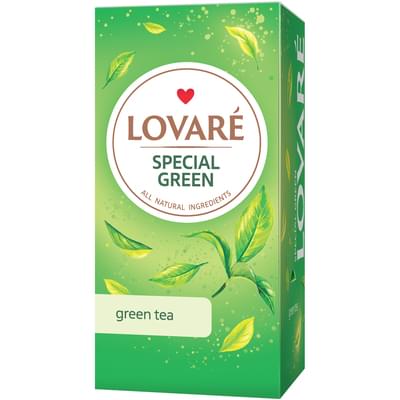 Чай зеленый LOVARE (Ловаре) Special green в фильтр-пакетах по 1,5 г 24 шт