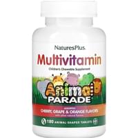 Мультивитамин NATURES PLUS (Натурес плюс) Multivitamin таблетки со вкусом вишни, винограда и апельсина флакон 180 шт